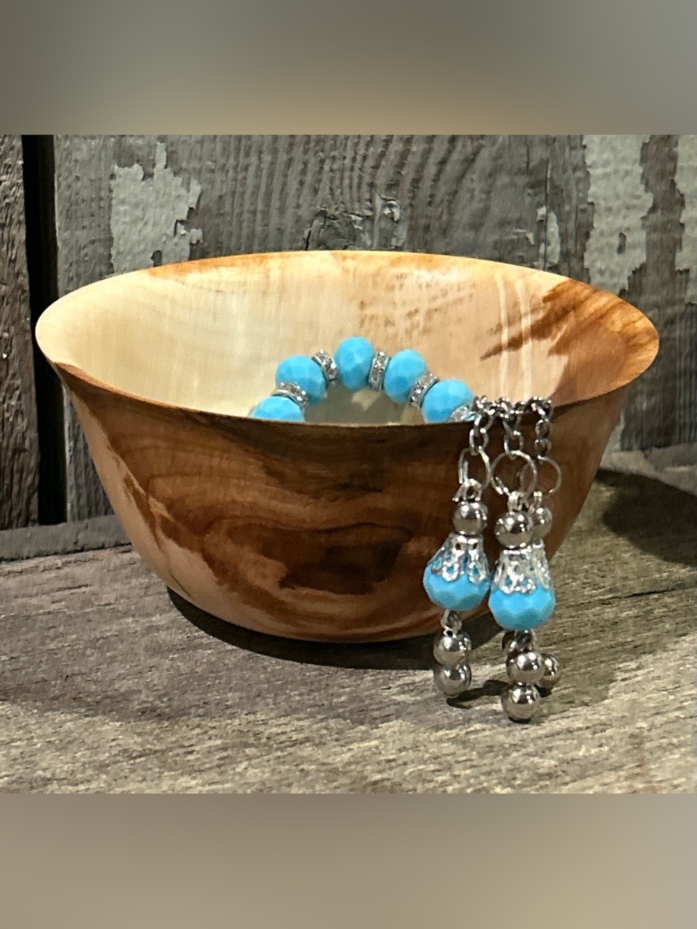 Handcrafted Wood Turned Maple Trinket Dish
